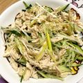 althea_'s cooksnap of when they made ささみと長ネギのごま油和え.