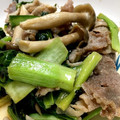 まろぴ～ぬ's cooksnap of when they made 豚肉と小松菜のにんにく生姜炒め、4日.