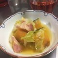 ホッカホカ's cooksnap of when they made ベーコンとかぼちゃと玉ねぎのコンソメ煮.