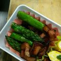 M130018's cooksnap of when they made ✤厚切りベーコンとアスパラのバター醤油✤.
