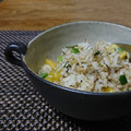 ダイナマイト漆黒's cooksnap of when they made たくあん と しらすと大葉の炒飯.