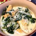 canondancer's cooksnap of when they made 食べるスープ〜牛乳とチーズほうれん草〜.