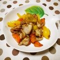 ﾁｲﾁｬﾝﾏﾏ's cooksnap of when they made 鶏肉とパプリカの炒め物(*´╰╯`๓)♬.