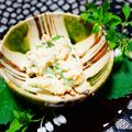 makichihua's cooksnap of when they made ✿アスパラガスの白和え✿.