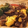 クックT09K3S☆'s cooksnap of when they made 材料3つ！ブロッコリーと牛肉と卵の炒め物.