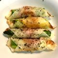 asiiiam's cooksnap of when they made 簡単！シューマイの皮でオクラベーコン巻.