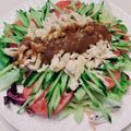 TOMATO2910's cooksnap of when they made 冷凍サラダチキンで簡単！バンバンジー.