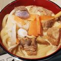 めろぽ's cooksnap of when they made 授乳中やランチに♪味噌豆乳スープうどん.