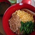 みーちゃん☆しーくん's cooksnap of when they made 簡単そぼろ丼♡お弁当にも♡.