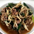 いっくうー's cooksnap of when they made 大量消費！牛肉とニラ、えのきの韓国風炒め.