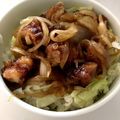 はるぽん。。's cooksnap of when they made ★リメイク★から揚げ照り焼き丼★.