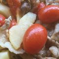 ぱちーの１１'s cooksnap of when they made 豚トマトぽん酢炒め.