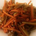 ayumiing's cooksnap of when they made 生姜のきんぴらごぼう♪簡単フライパンで.