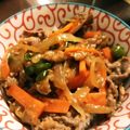 クックOL9PKF☆'s cooksnap of when they made 簡単！プルコギdeどんぶり☆.