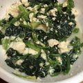 クックH6EL5H☆'s cooksnap of when they made 絹豆腐で☆ほうれん草の白和え.