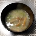K0A9O0R8U♪'s cooksnap of when they made ★ごま香る白菜とさつま揚げのみそ汁★.