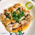 ぱんだ170071's cooksnap of when they made 超簡単★レンジでチン♪中華風蒸し鶏.