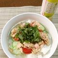 ヌーシ's cooksnap of when they made ツナと夏野菜の塩レモン茶漬け.