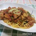 ☆Kan Kan☆'s cooksnap of when they made ✿チキンのトマトクリームパスタ✿.