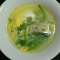 M130018's cooksnap of when they made 餃子と小松菜のたまごスープ.