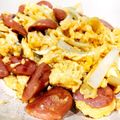 Chunachan's cooksnap of when they made お弁当に！スクランブルエッグウインナー.
