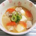 もぐ・ω・くま's cooksnap of when they made 一人ご飯向け簡単豚汁(豆腐入り).