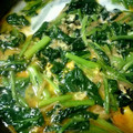 SKB34's cooksnap of when they made 味付け不要！ほうれん草となめ茸の卵とじ.