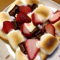 むっちまみー's cooksnap of when they made ストロベリースモアトースト.