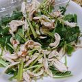 trump1129's cooksnap of when they made ささみと三つ葉の梅肉あえ.