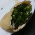 kanj3939's cooksnap of when they made ツナともやしとチーズの油揚げ包み焼き.