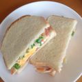 ゆすひと's cooksnap of when they made ☆野菜炒めと目玉焼きのトーストサンド☆.