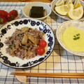 violets's cooksnap of when they made ベーコンとエリンギのネギ炒飯☆.