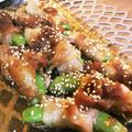 もんた８'s cooksnap of when they made スナップえんどうの豚肉巻き☆新玉ソース☆.