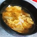 akochan215's cooksnap of when they made 小腹に満足♪キムチとたまごのスープ.