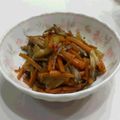 ekokan's cooksnap of when they made 舞茸とブロッコリーの茎のきんぴら.