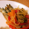 taekkomama's cooksnap of when they made ししゃもの南蛮漬け.