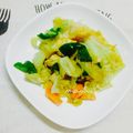 マーシ☆'s cooksnap of when they made 簡単な春キャベツとササミのカレー炒め.