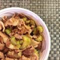 ももいろふらみんご's cooksnap of when they made 自炊生活の息子へ伝授★セロリと豚バラ炒め.