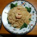 ☆かつもも☆'s cooksnap of when they made 海老のクリームパスタ.