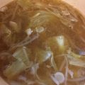 ♡かめちゃん♡'s cooksnap of when they made 豚骨風もやしスープ.