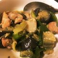 may_uko's cooksnap of when they made なすと鶏肉の甘辛生姜炒め.