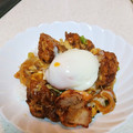 クック1KZZMH☆'s cooksnap of when they made やたら旨い！唐揚げ丼（温玉のせ）.
