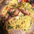 クックGBQMJ7☆'s cooksnap of when they made 春到来！雪菜とホタルイカのパスタ.