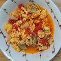 クック53DNH5☆'s cooksnap of when they made ザーサイで味付け！トマトと卵の炒め物☆.
