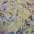 クックQNOM99☆'s cooksnap of when they made 簡単！キノコとベーコンのクリームパスタ♡.