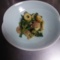 YuFuVater's cooksnap of when they made ほうれん草、しめじ、ベーコンの卵とじ！.