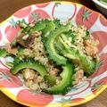 YUKIKI☆'s cooksnap of when they made ゴーヤと鮭フレークのチャーハン♪.