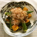 ☆Rokko☆'s cooksnap of when they made 美味しい！オクラとかぼちゃのくたくた煮.