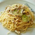 ﾏｲ☆ﾏｲ's cooksnap of when they made 長葱と卵のパスタ ★簡単.