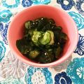 しゅい6's cooksnap of when they made きゅうりとわかめの酢の物.